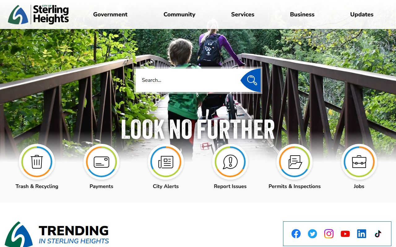 Sterling Heights city website for criminal court records resources