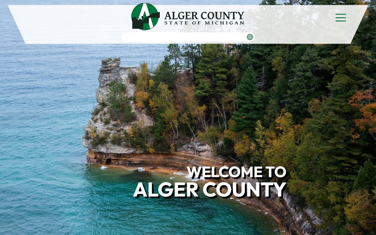 Alger County government portal for criminal court records in Munising Michigan