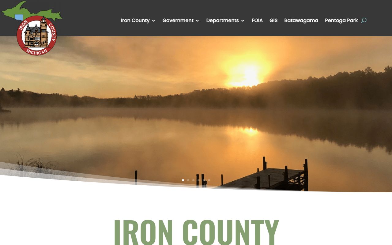 Iron County government website for criminal court records