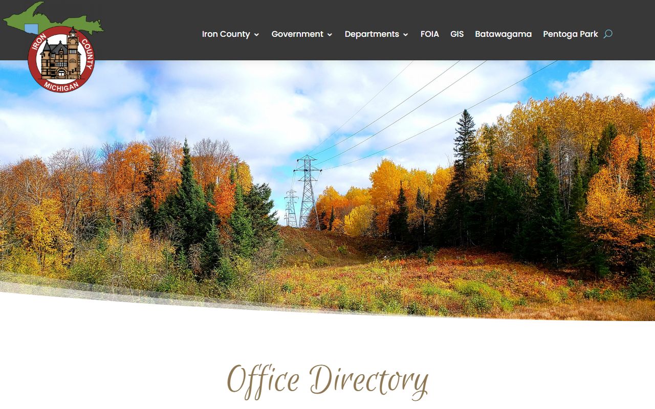 Iron County department directory for criminal court records access