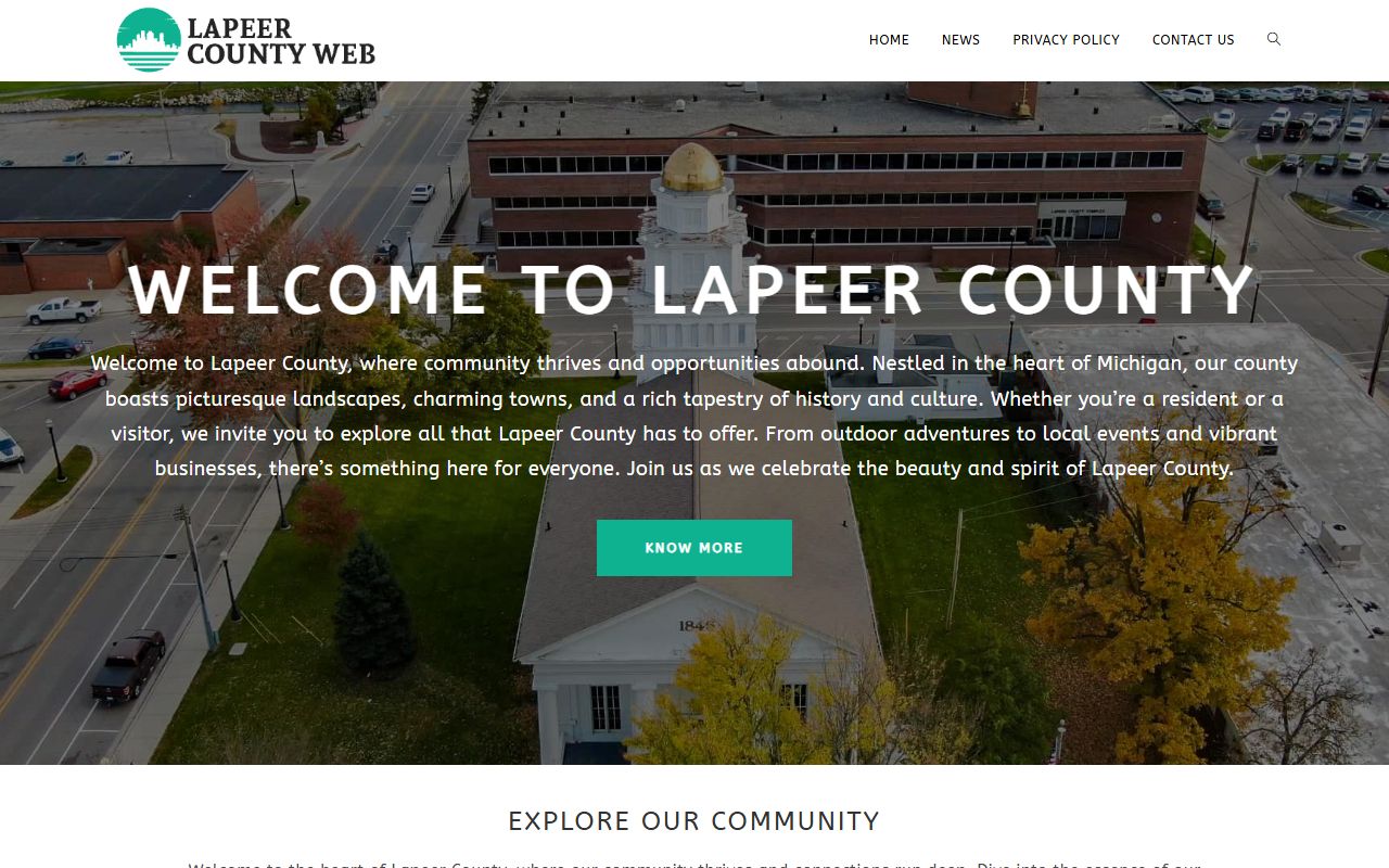 Lapeer County website for criminal court records